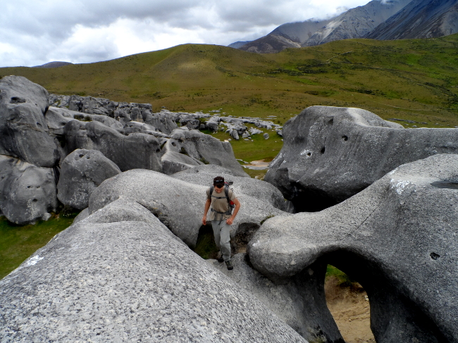 Limestone boulders at Castle Hill