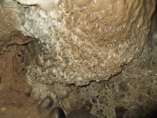 Clifden Caves honeycomb rock