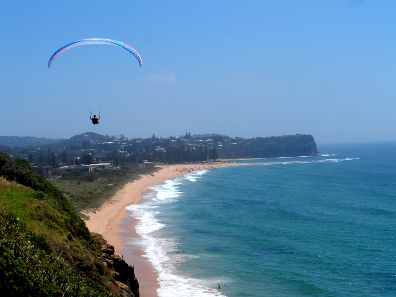 paragliding at Cooks Terrace