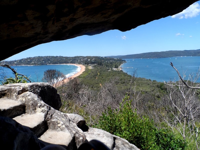 hiking up the trail to Palm Beach, New South Wales