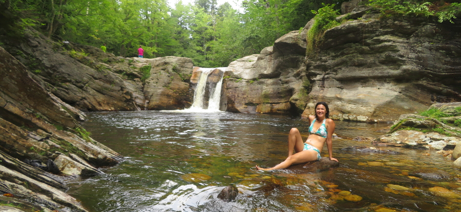 free wild swimming hole in Ketchum Maine